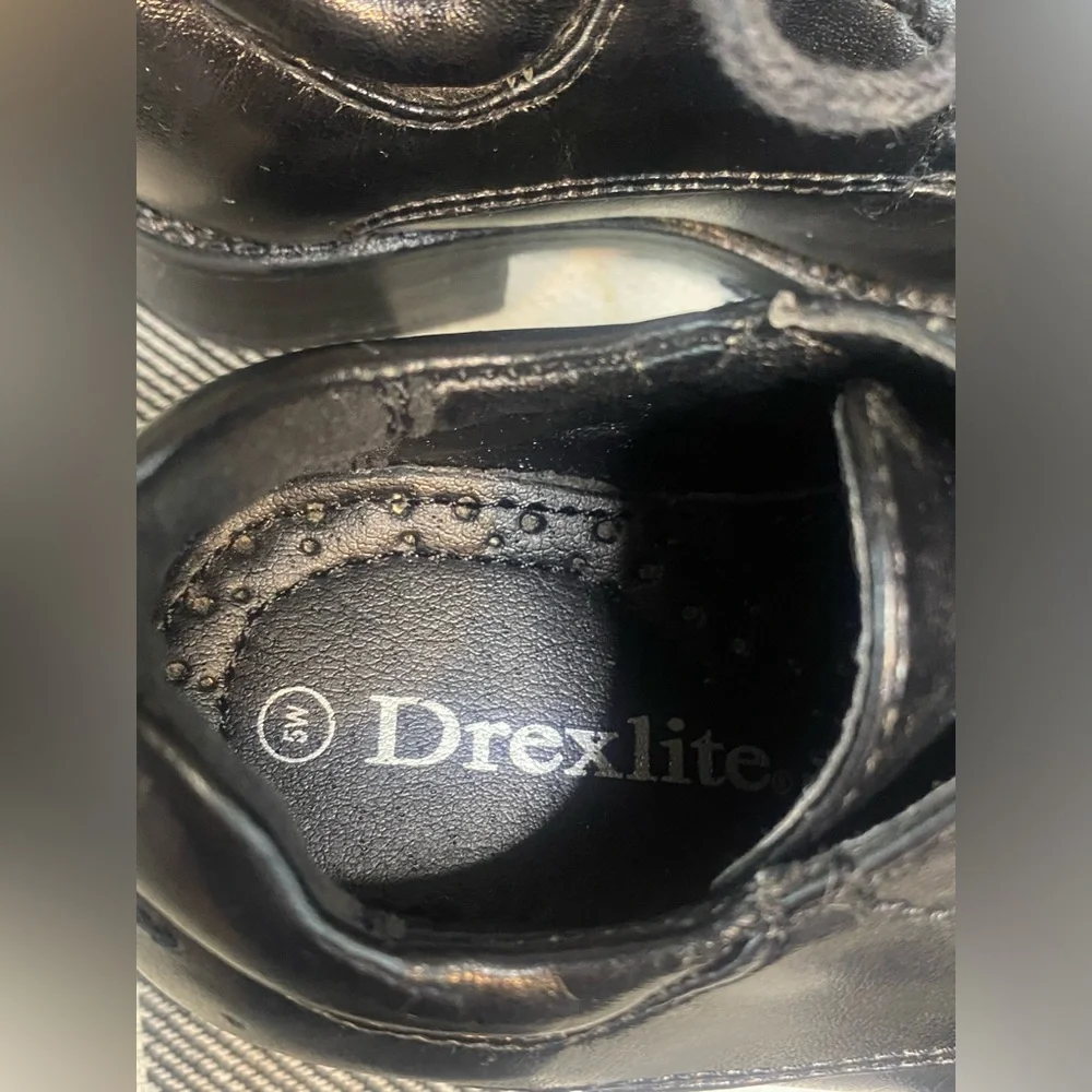 Kids Drexlite Classic Black Lace-Up Dress‎ Shoes